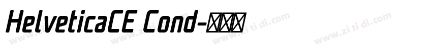 HelveticaCE Cond字体转换